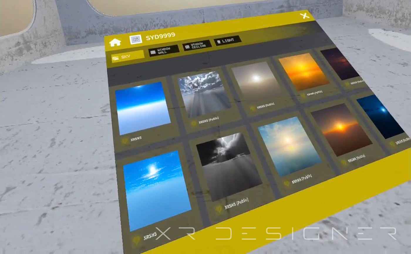 環境パネルの操作方法